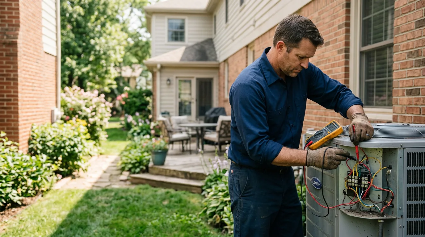 HVAC technician working near Westernville, NY